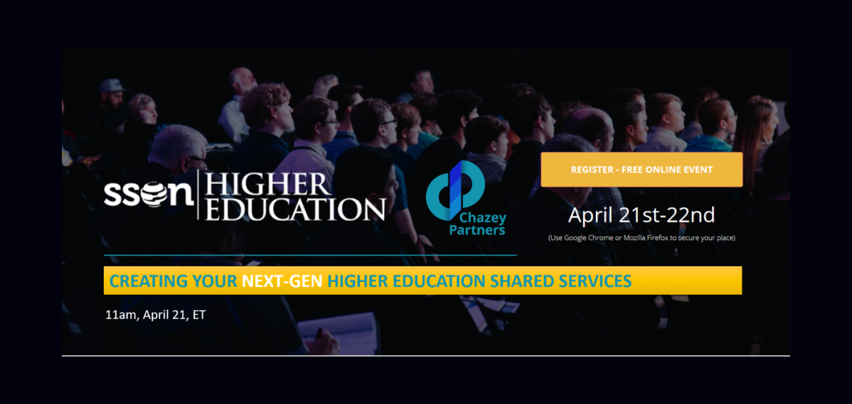 Chazey Partners Shares Approaches to the Next Generation Higher Education Shared Services